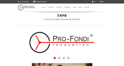 Desktop Screenshot of pro-fondi.com